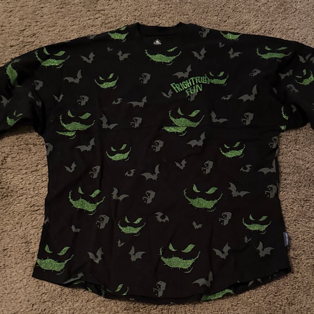 Disney Black and Green Nightmare Before Christmas Shirt